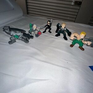 GI Joe Combat Hero’s Lot of 5 Figures Snake Eyes Storm Shadow Baroness Habro2008